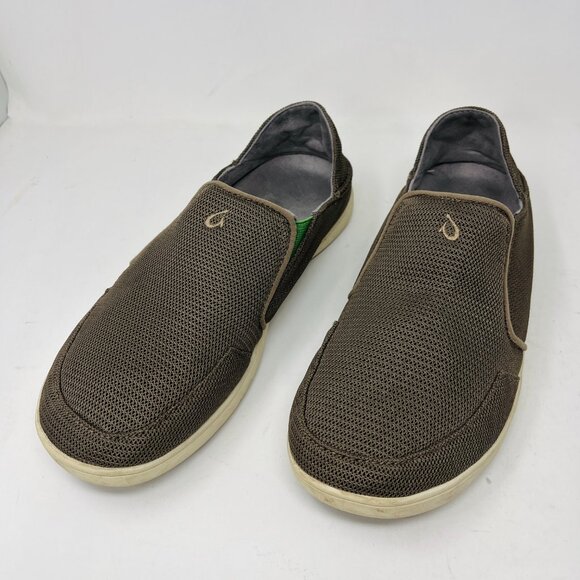Olukai NOHEA MESH Men's Size 10US Brown Casual Slip On Shoes - Picture 3 of 10